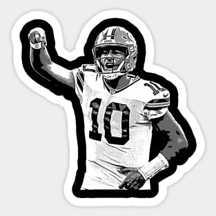 jordan love silhoutte Sticker